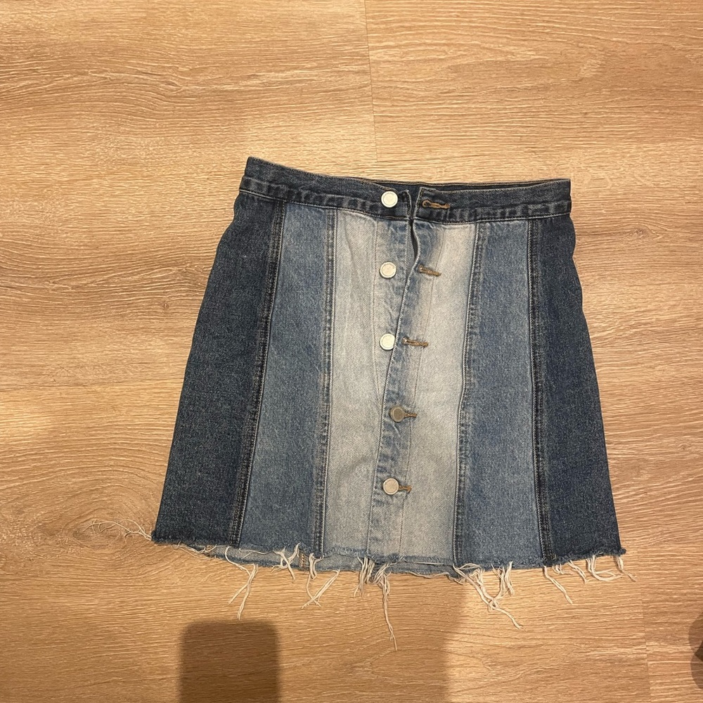 Blank nyc all or nothing denim skirt 25